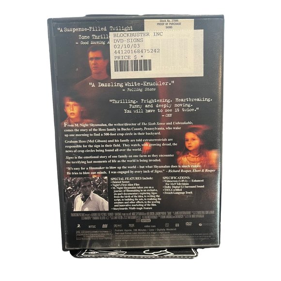 Signs DVD with Special Features - Picture 2 of 4
